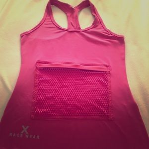 X Race Wear hot pink shirt